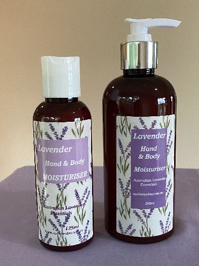 Lavender Hand & Body Moisturiser 125ml and 250ml packs